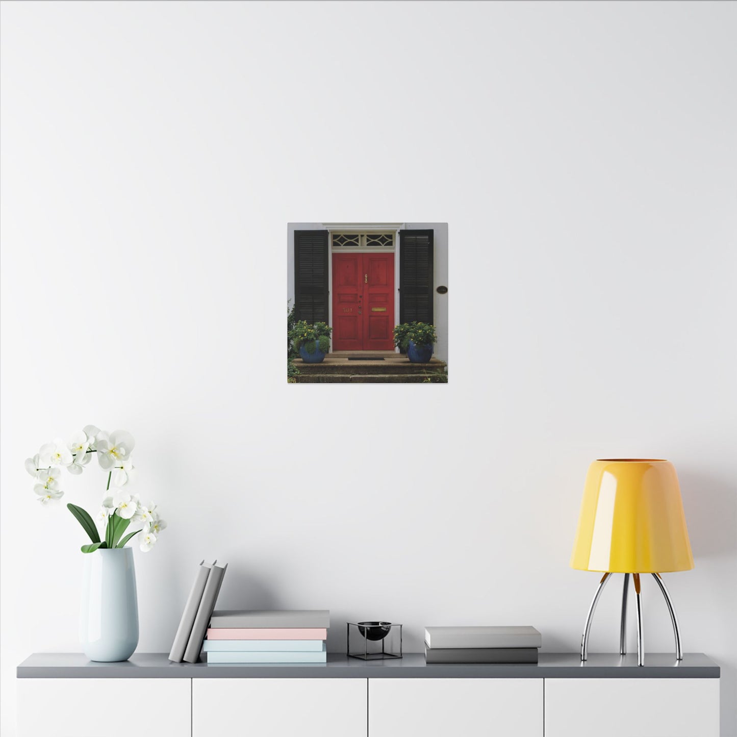 Painted Red Door Canvas
