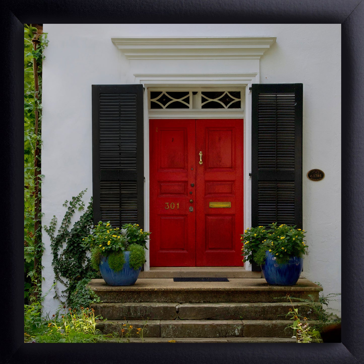 Painted Red Door
