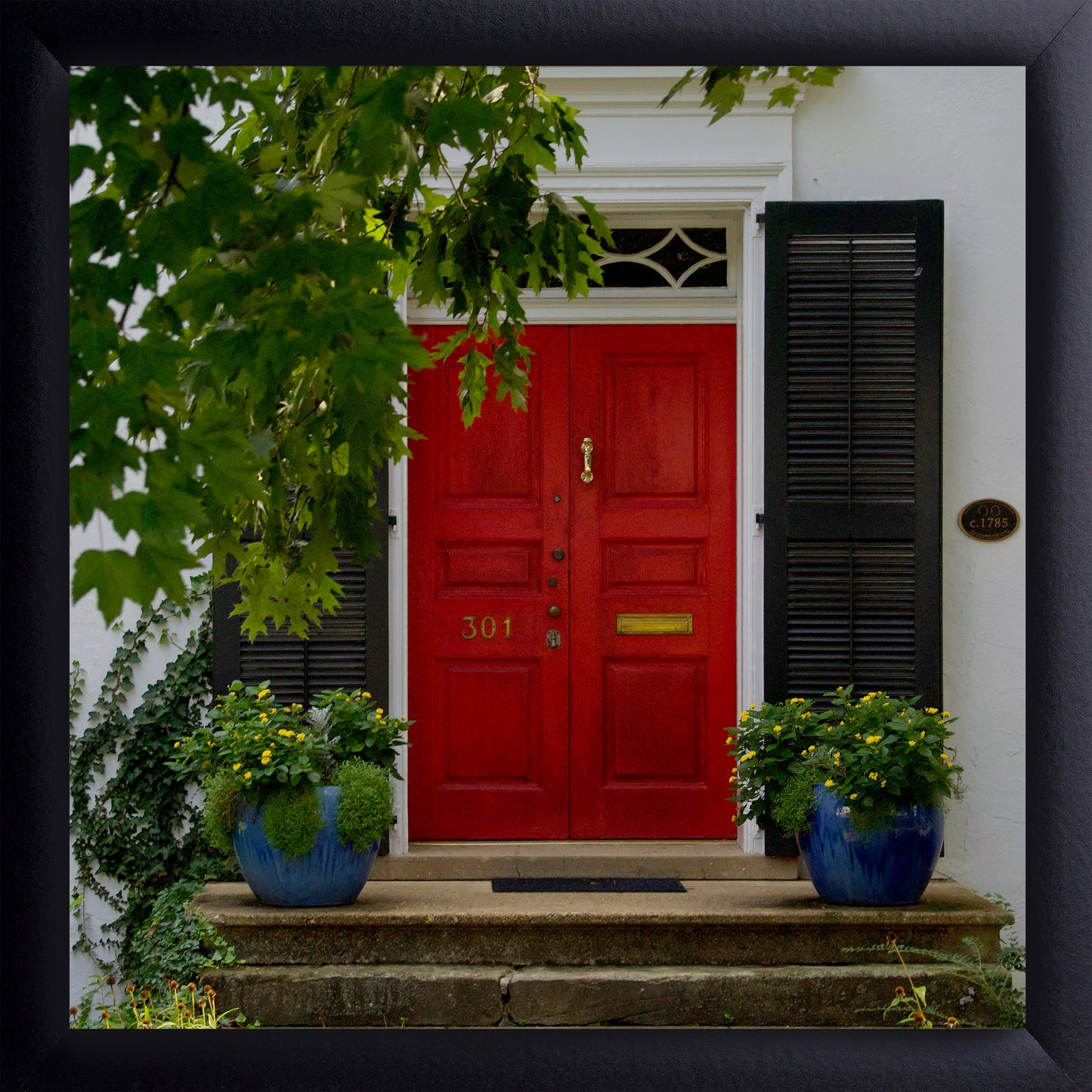 Painted Red Door