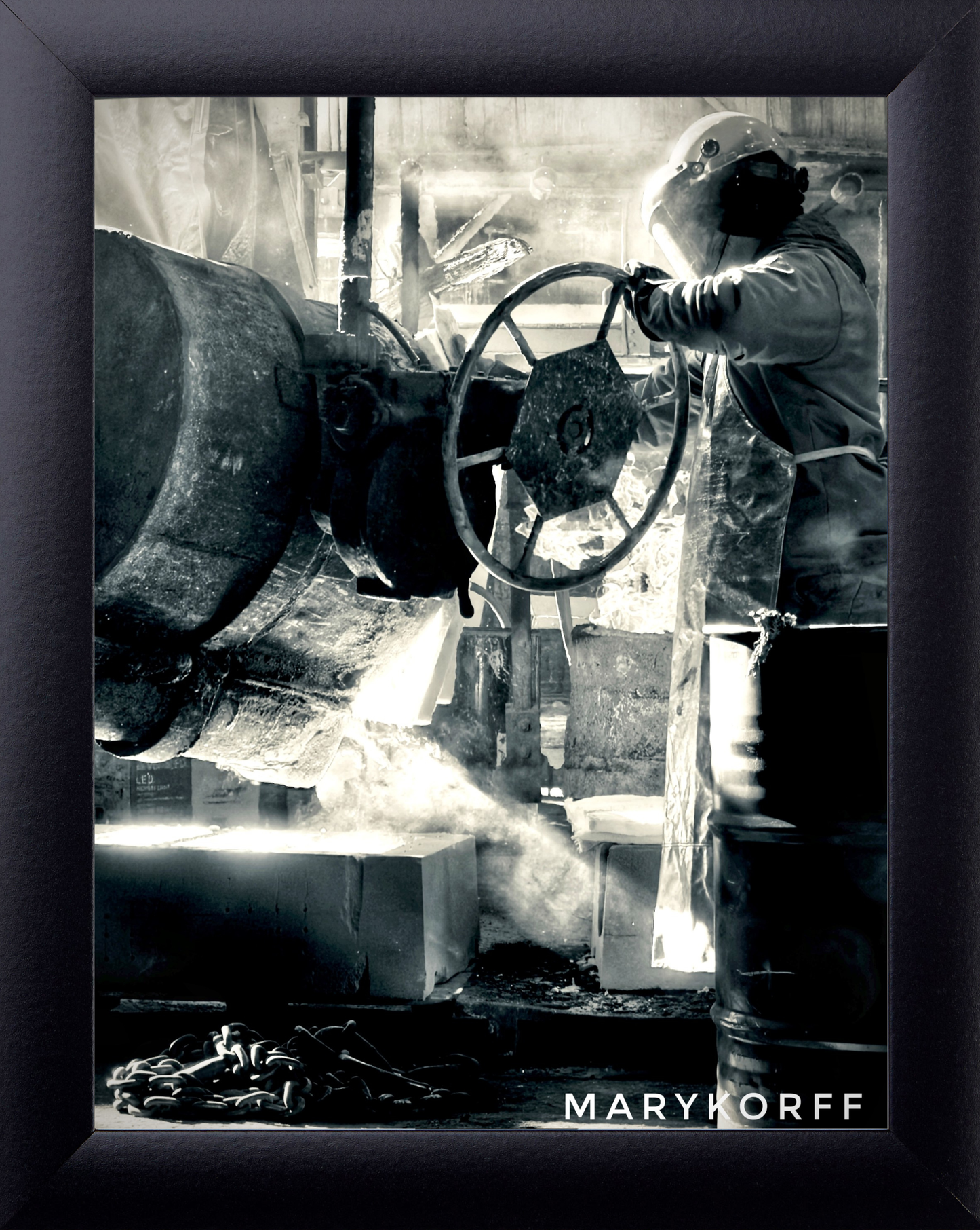 Iron Will | Industrial Foundry Wall Art Print