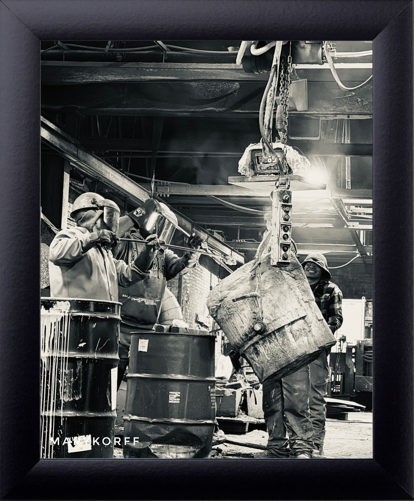 Forged Brotherhood | Industrial Foundry Wall Art Print