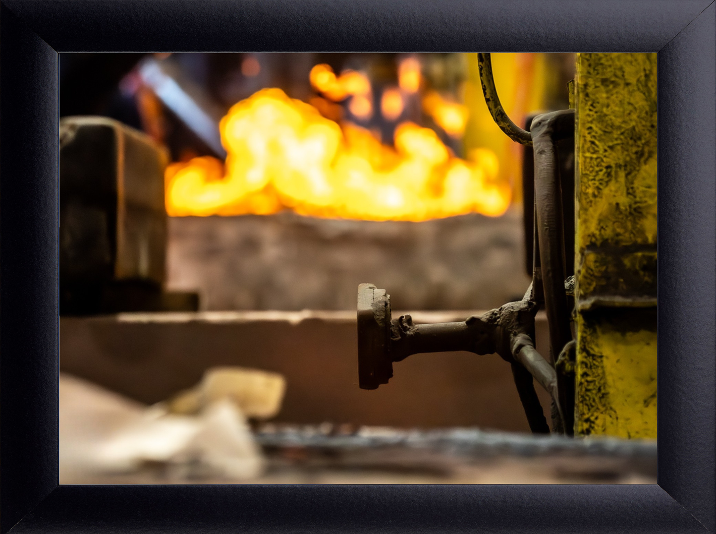 Heat Line | Industrial Foundry Wall Art Print