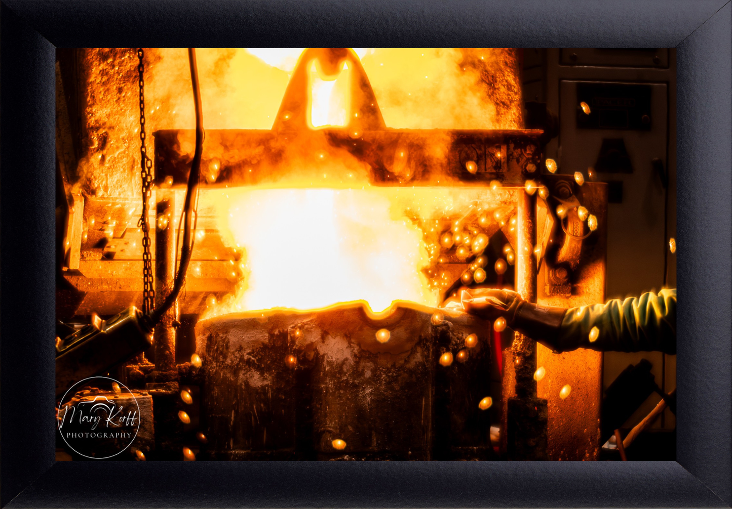 Steel Inferno | Industrial Foundry Wall Art Print