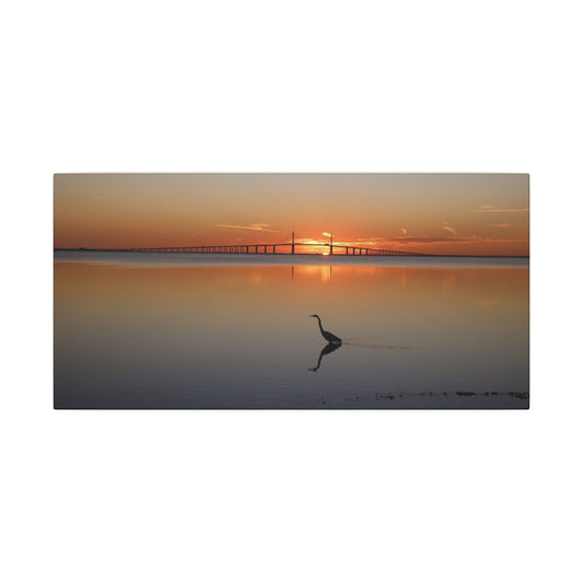 Sunshine Skyway Bridge at Sunset Canvas