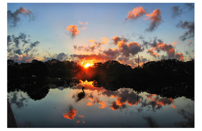 Sunset Over Lake