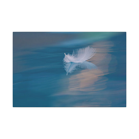 Feather on Water Canvas