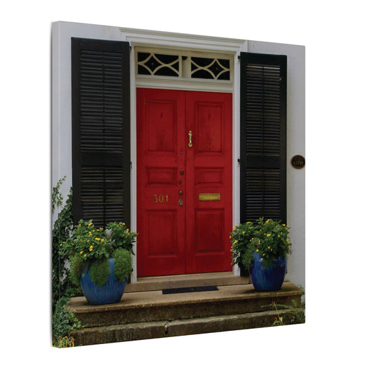 Painted Red Door Canvas
