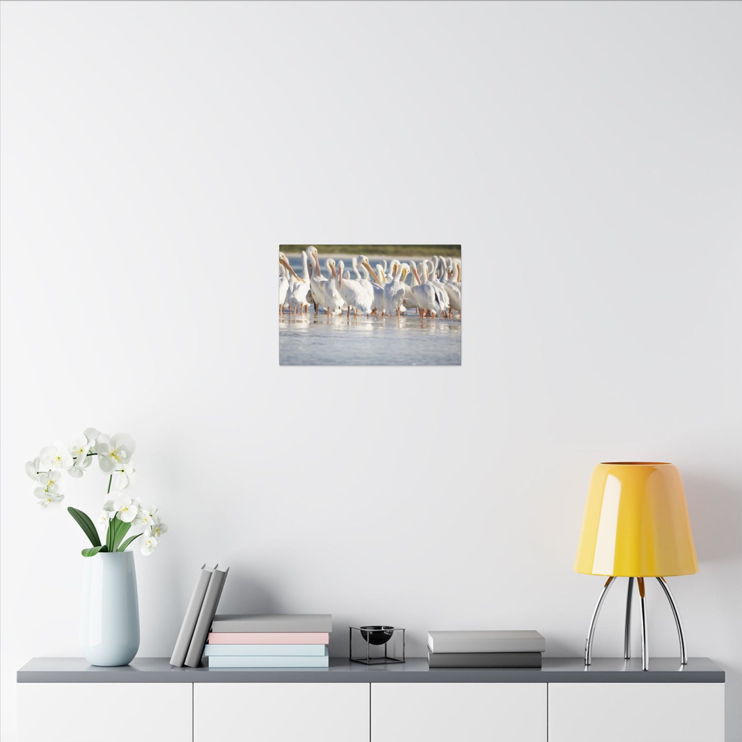 Great White Pelicans Canvas