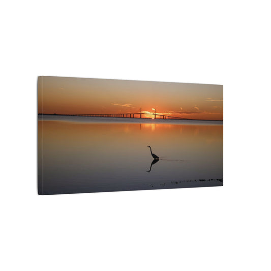 Sunshine Skyway Bridge at Sunset Canvas