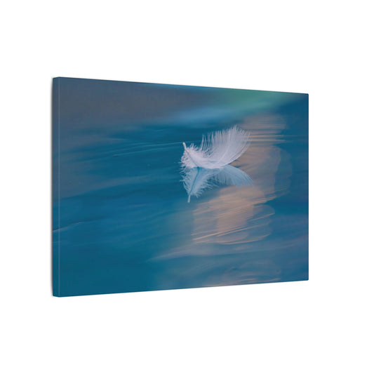 Feather on Water Canvas