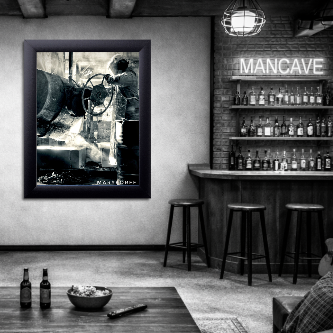 Iron Will | Industrial Foundry Wall Art Print
