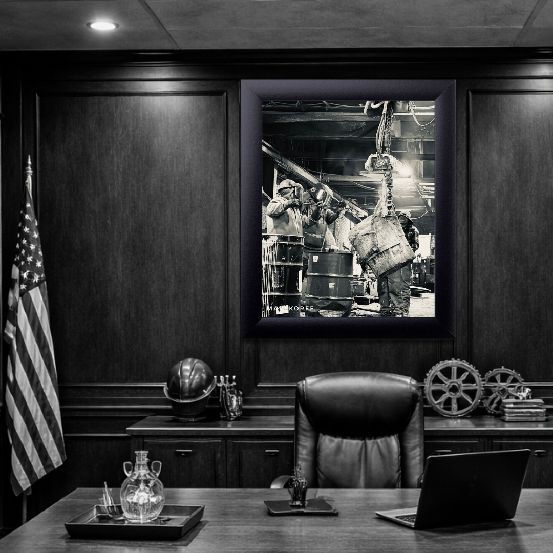 Forged Brotherhood | Industrial Foundry Wall Art Print