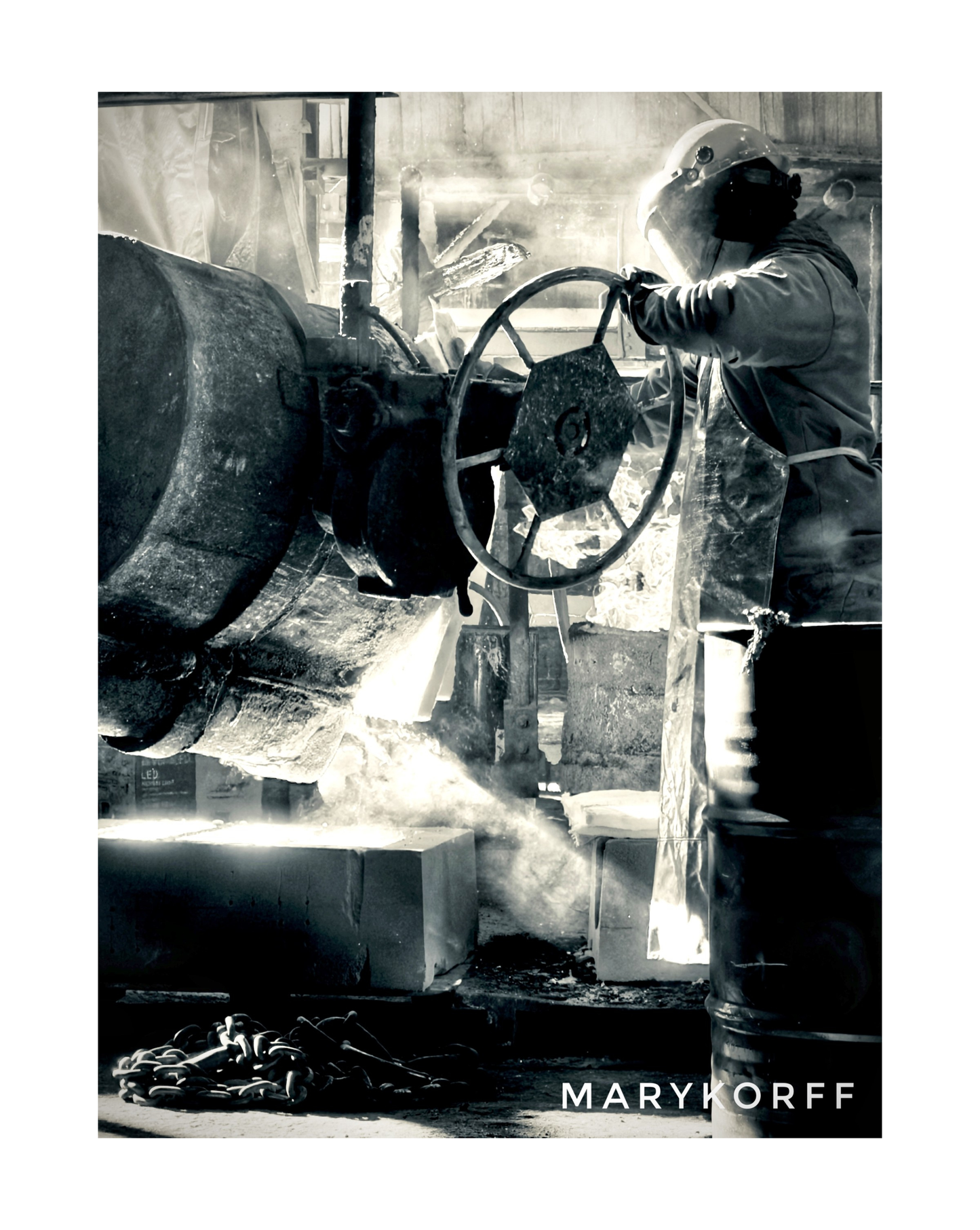 Iron Will | Industrial Foundry Wall Art Print