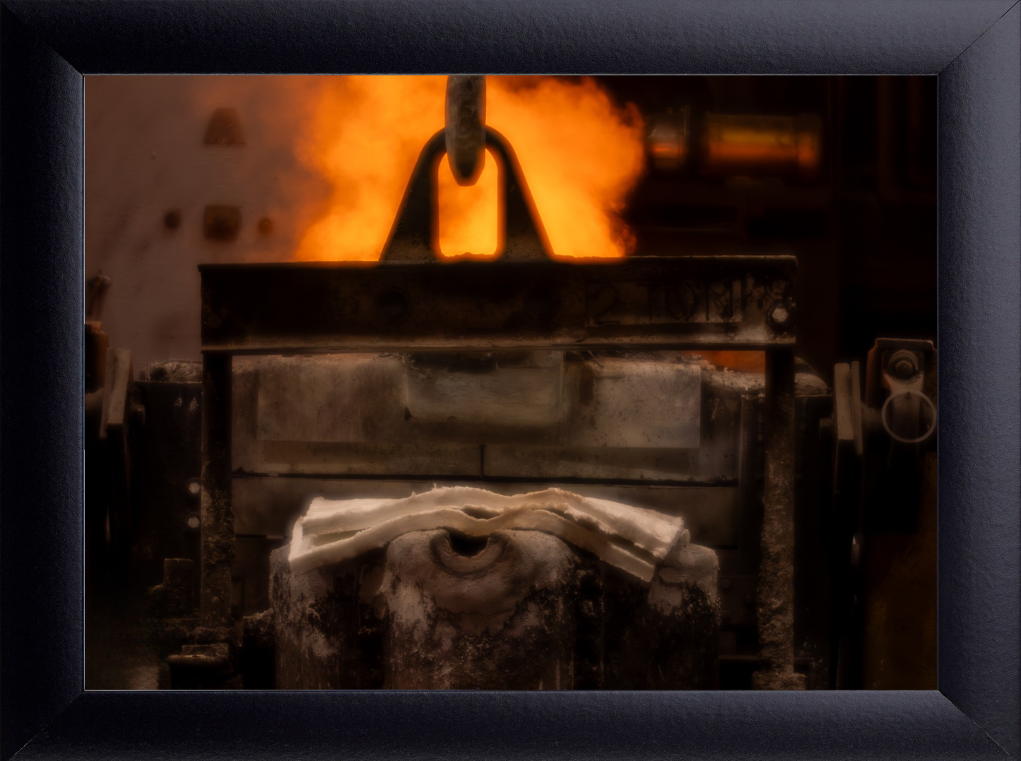Holding Heat | Industrial Foundry Wall Art Print