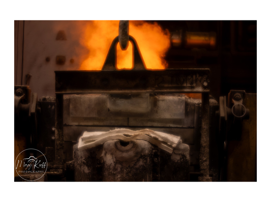 Holding Heat | Industrial Foundry Wall Art Print