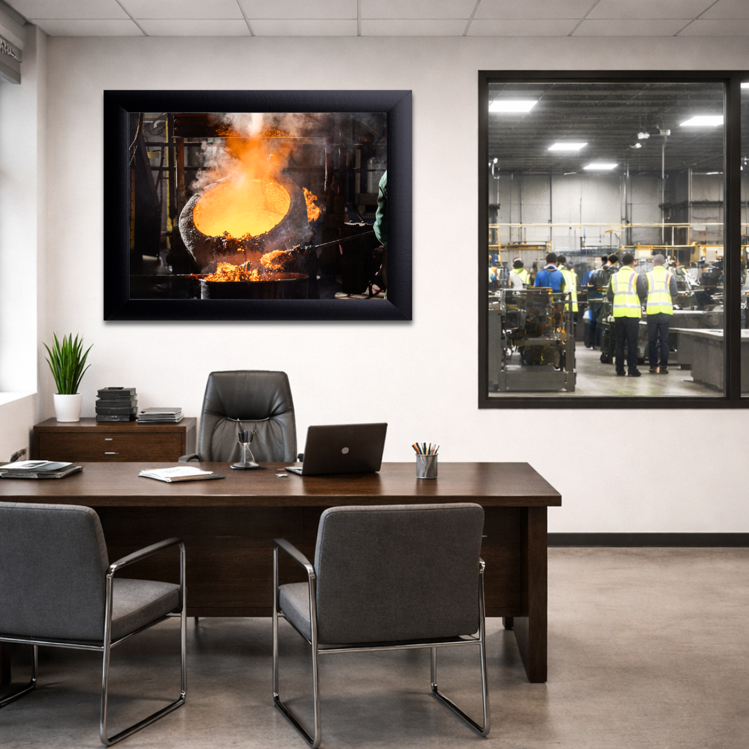 Core Casting | Industrial Foundry Wall Art Print