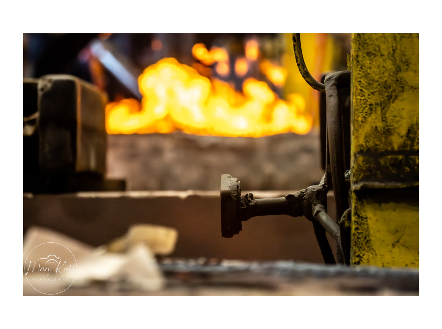 Heat Line | Industrial Foundry Wall Art Print
