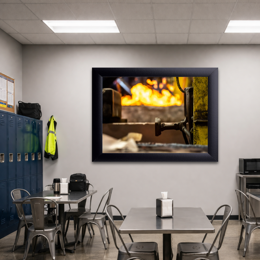 Heat Line | Industrial Foundry Wall Art Print