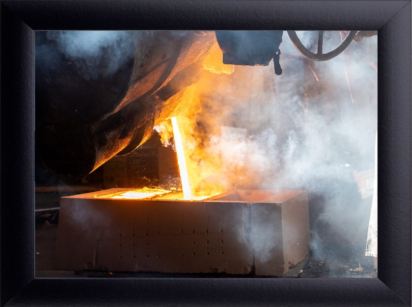 Liquid Fire | Industrial Foundry Wall Art Print