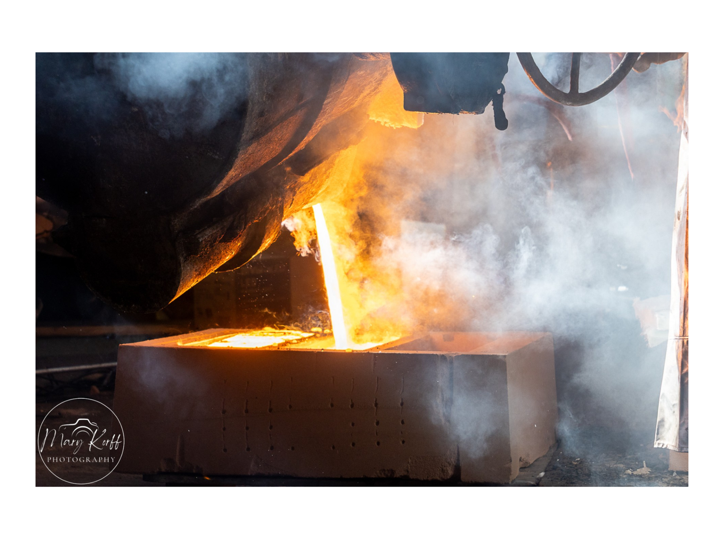 Liquid Fire | Industrial Foundry Wall Art Print