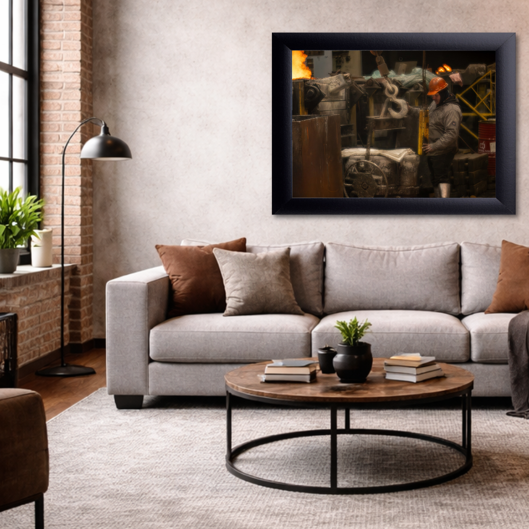 Set Point | Industrial Foundry Wall Art Print